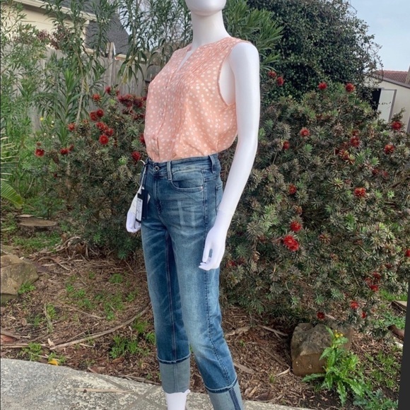 NWT G-STAR High Rise Fold Cuff Straight Leg Jeans - Picture 4 of 15